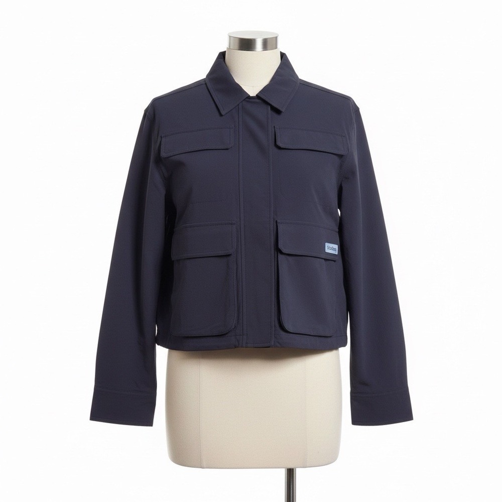 Halfdays Nan Field Jacket Navy Blue Women M Hiking Gorpcore Trail Utility Cargo